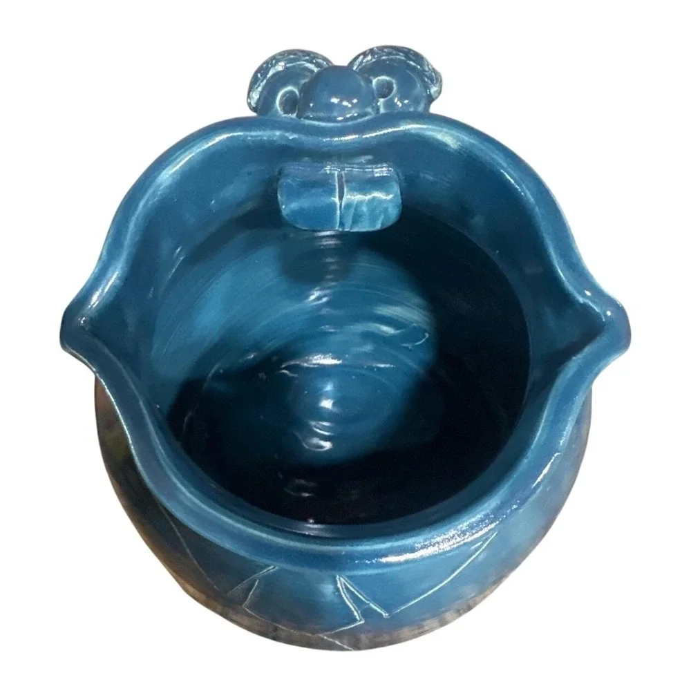 Teal Ceramic Mr. Big Mouth 8